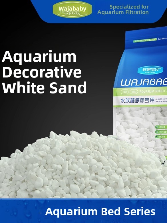 Aquarium Sand White - Beyaz Akvaryum Kumu Bot Dekoratif Balık