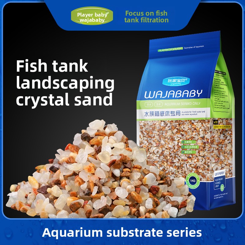 Aquarium Sand White - WAJABABY Akvaryumlar İçin Doğal Kristal Nehir