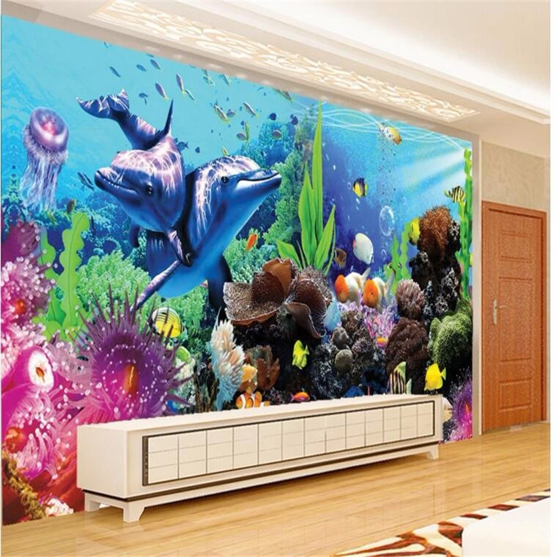 Planted Aquarium Wallpaper - beibehang özel tereo tropikal balık akvaryumu