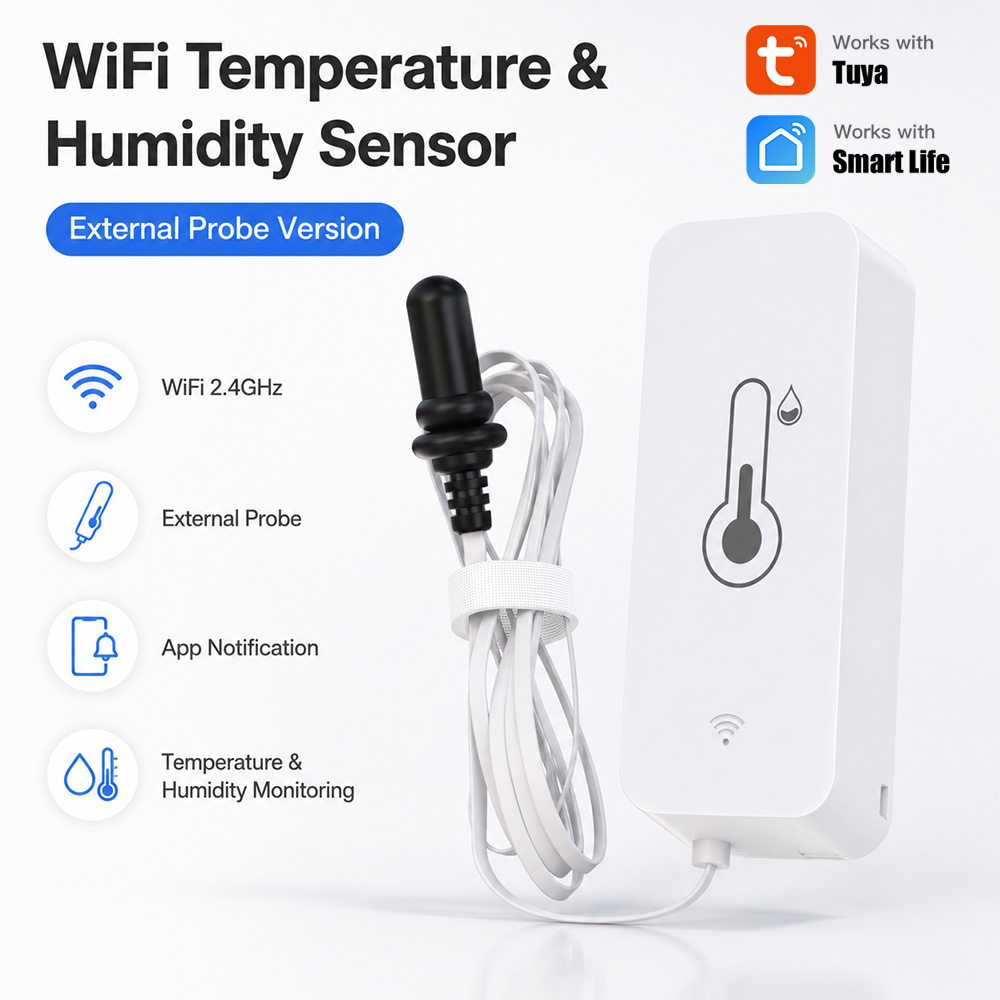Aquarium Planted Aquarium - Tuya WiFi Sıcaklık Nem Sensörü Harici