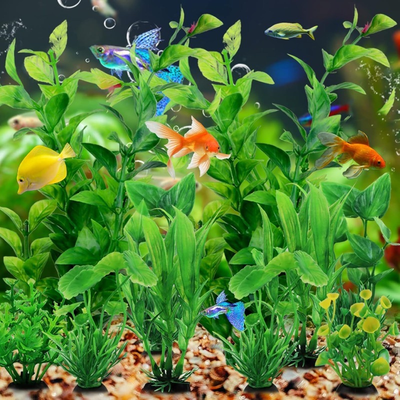 10 adet/takım Yapay Akvaryum B - Aquarium Plant Vine incelemesi ve fiyatı