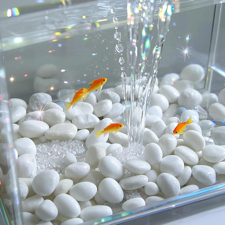 400g Beyaz Cilalı Doğal Nehir  - Aquarium Sand White incelemesi ve fiyatı