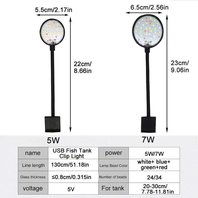 USB Akvaryum LED Lambası Balık - Aquarium Plant Light Spectrum incelemesi ve fiyatı