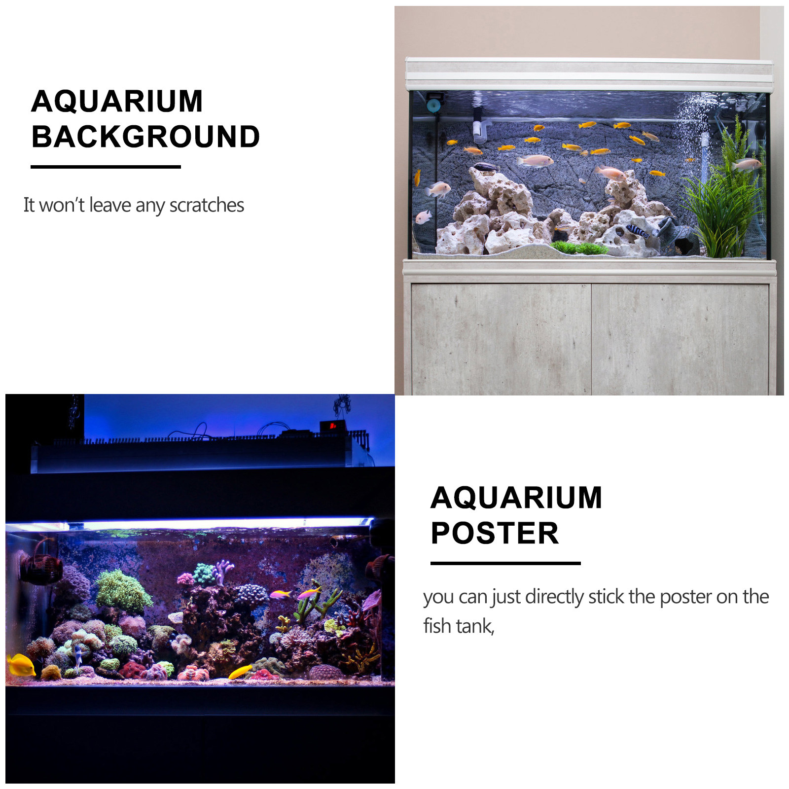 Balık Tankı Arka Plan Etiketi  - Planted Aquarium Wallpaper incelemesi ve fiyatı