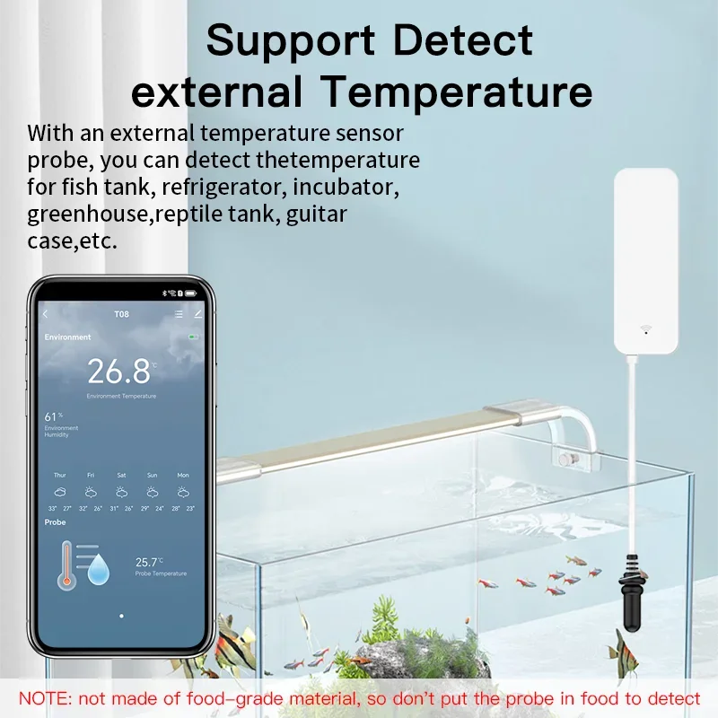 Tuya WiFi Sıcaklık Nem Sensörü - Aquarium Planted Aquarium incelemesi ve fiyatı